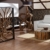 Design Raumteiler Teak-Holz MAZE | Hochwertiger Sichtschutz Holzoptik massiv | Paravent Trennwand für Wohnzimmer Praxis Büro | -