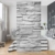 Flächenvorhang Set Ashlar Masonry 250x120cm | Schiebegardine Schiebevorhang Raumtrenner Vorhang Raumteiler Gardine Paravent Wandbild XXL Deko Dekor | Größe HxB: 250x120cm inkl. transparenter Halterung - 