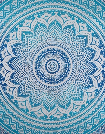 Hippie Mandala Multi Purpose Baumwolltuch 108 von 90-Inch, dekorative Wand-Hängen, Picknick-Strand-Blatt - 