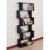 homcom 831-037BK Bücherregal, Holz, schwarz, 80 x 25 x 192 cm - 