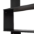 homcom 831-037BK Bücherregal, Holz, schwarz, 80 x 25 x 192 cm - 
