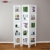 Homestyle4u 3 fach Paravent Raumteiler Holz Trennwand in weiß whitewash Foto Fotowand -