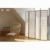Homestyle4u 4 fach Paravent Raumteiler - Holz Trennwand Shoji in natur Reispapier weiß - 