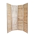 Homestyle4u 4 fach Paravent Raumteiler Holz Trennwand spanische Wand Sichtschutz natur - 