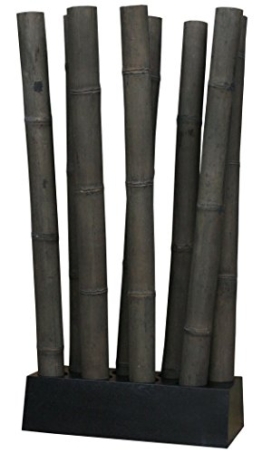 LioLiving®, Raumteiler aus Bambus (schwarz / schwarz) - über 2 Meter hoch! (#400144) -