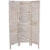 Paravent Raumteiler 170x138x2cm, Shabby-Look, Vintage ~ weiß - 